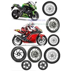 Вафельна картинка "Мотоцикли" №3