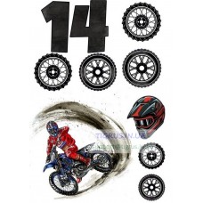 Вафельна картинка "Мотоцикл" №5