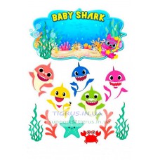 Вафельна картинка "Baby Shark" №3