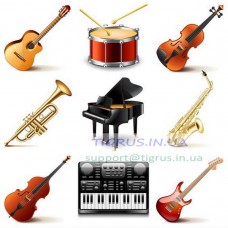 Вафельна картинка "Музичні інструменти" №3