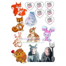 Вафельная картинка "Микс №28"