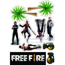 Вафельна картинка "FREE FIRE" №8