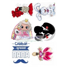 Вафельная картинка "Микс №38"