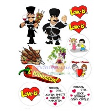 Вафельная картинка "Микс №16" Вафельная картинка "Микс №16"