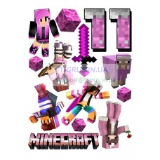 Вафельна картинка "Майнкрафт" №63