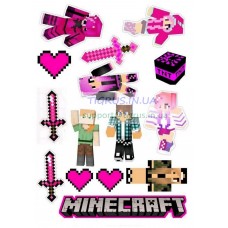 Вафельна картинка "Майнкрафт" №64