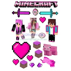 Вафельна картинка "Майнкрафт" №65