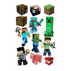 Вафельна картинка "Майнкрафт" №72