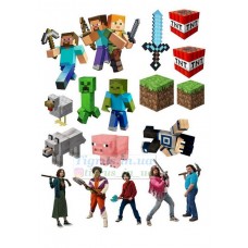 Вафельна картинка "Майнкрафт" №73