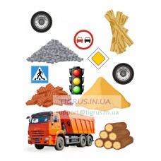 Вафельна картинка "Камаз"