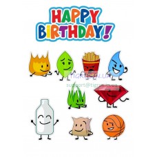 Вафельна картинка "Bfdi Inanimate Insanity"