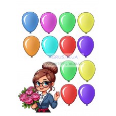 Вафельна картинка "Вчителька"