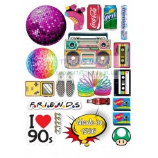 Вафельна картинка "90-ті мікс" №2