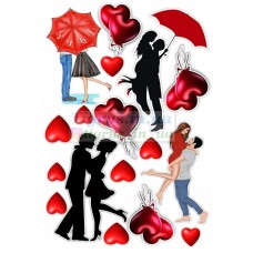 Вафельна картинка "Кохання" №15