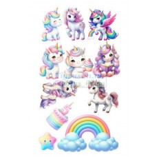 Вафельна картинка "Поні, одноріжки" №3