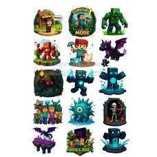 Вафельна картинка "Майнкрафт" №67