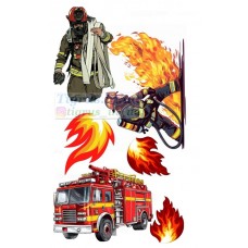 Вафельна картинка "Пожежник" №4