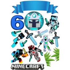 Вафельна картинка "Майнкрафт" №69