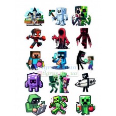 Вафельна картинка "Майнкрафт" №71