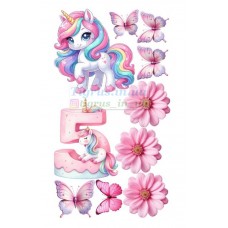 Вафельна картинка "Поні, одноріжки" №5