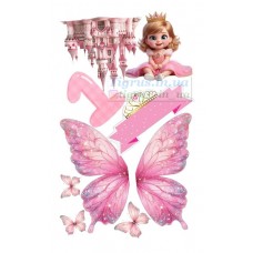 Вафельна картинка "Маленька принцеса" №4