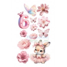 Вафельна картинка "Зайченята" №6