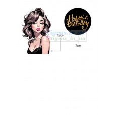 Вафельна картинка "Дівчина" №21