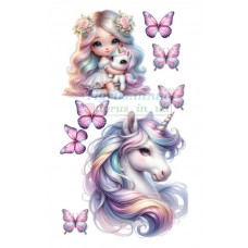 Вафельна картинка "Поні, одноріжки" №6