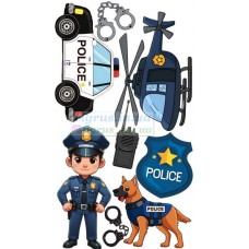 Вафельна картинка "Поліцейський"