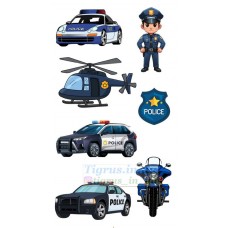 Вафельна картинка "Поліцейський" №3