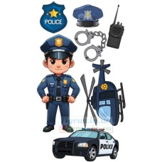 Вафельна картинка "Поліцейський" №2