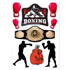 Вафельна картинка "Бокс" №2