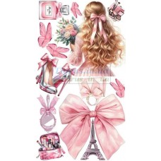 Вафельна картинка "Леді та метелики" №7