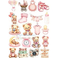 Вафельна картинка "Ведмедики" №8