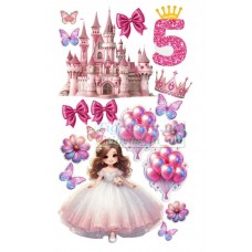 Вафельна картинка "Маленька принцеса" №2