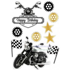 Вафельна картинка "Байк"