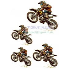 Вафельна картинка "Мотокрос" №2