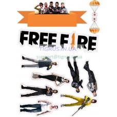 Вафельна картинка "FREE FIRE" №9