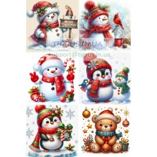 Вафельна картинка "Новорічна" №35