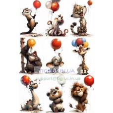 Вафельна картинка "Веселі тваринки"