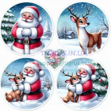 Вафельна картинка "Санта" №9