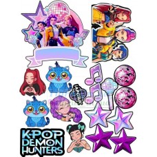 Вафельна картинка "KPOP DEMON" №2