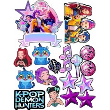 Вафельна картинка "KPOP DEMON" №2