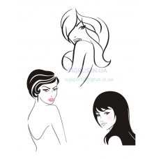 Вафельная картинка "Силуэты девушек" Вафельная картинка "Силуэты девушек"