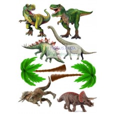 Вафельная картинка "Динозавры" №9