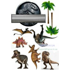 Вафельная картинка "Динозавры №6"