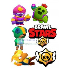 Вафельная картинка "Brawel Stars" №18
