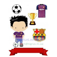 Вафельная картинка "Messi"