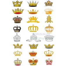 Вафельная картинка "Короны"