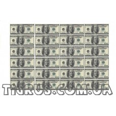 Вафельная картинка "Мини доллары" 